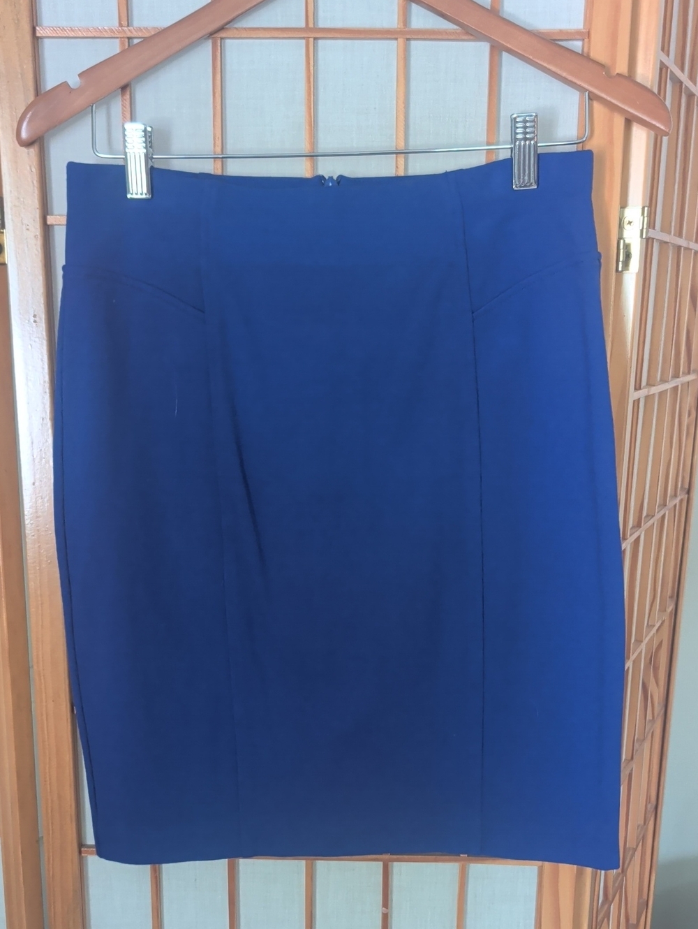 Thalian Royal Blue Pencil Skirt